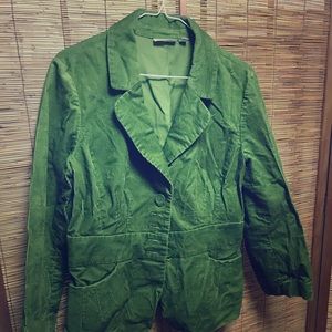 Green Corduroy Blazer